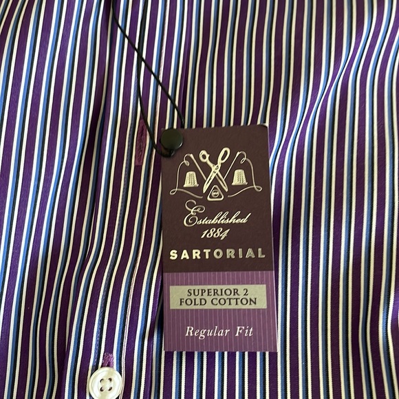 Men’s button down shirt.collar size 15 1/2
SARTORIAL
SUPERIOR 2 FOLD COT… - Picture 2 of 8